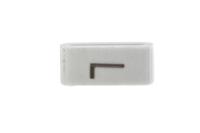 531-07872-hobs85-pvc-wh HellermannTyton HODS85 Slide On Cable Markers, Black on White, Pre-printed "L", 1.8 → 6.3mm Cable, 531-07872