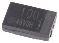 eefcx0j101r Panasonic 100μF Surface Mount Polymer Capacitor, 6.3V dc