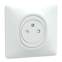 s321052 Schneider Electric White, 1 Gang, Ovalis C Series