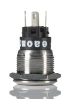 82-51531133 EAO 82 Series Illuminated Push Button Switch, Momentary, Panel Mount, 19mm Cutout, SPDT, Green LED, 240V, IP65, IP67