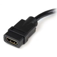 hddvifm8in StarTech.com HDMI 1.4, 20cm Female HDMI to Male DVI-D Dual Link High Speed 1920 x 1200