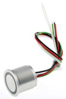 12413258 Schurter Illuminated Piezo Switch, NO, SPST, IP67, Pre-wired, 100 mA, -40 → +85°C