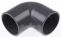 721100109 Georg Fischer Plastic Pipe Fitting, 90° Elbow, 40mm