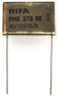 pme278re6100mr30 KEMET PME278 Paper Capacitor, 440V ac, ±20%, 100nF, Through Hole
