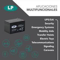 nsa-lp12-12-t2 Landport Batteries 12V T2 Lead Acid Battery, 12Ah