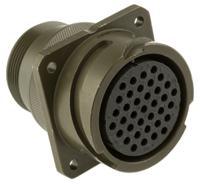 97b-3100a-28-21s Amphenol Limited, 97B, Brass 37 Way Wall Mount MIL Spec Circular Connector Receptacle, Socket Contacts,Shell Size 28,