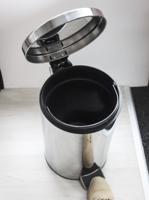 898-8315 RS PRO 12L Silver Pedal Stainless Steel Waste Bin