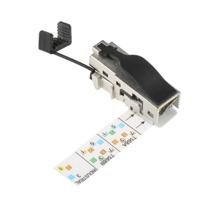 1963600000 Weidmuller Single-Port RJ45 Field Installation Plug, Cat6a, STP