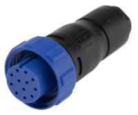 px041012s6065 Bulgin Circular Connector, 12 Contacts, Cable, Miniature Connector, Socket, Female, IP68, Buccaneer 400 Series