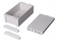 96015235-b-221309-pc-v0-7035 Bopla Bocube Series Light Grey Polycarbonate V0 Enclosure, IP66, IP68, IK07, Light Grey Lid, 231 x 125 x 90mm