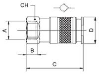 187-8804 RS PRO Brass Female Quick Air Coupling, G 3/8 Female Threaded