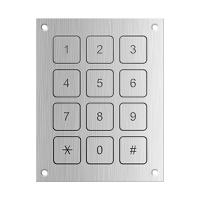 259-1167 RS PRO IP68 12 Key Aluminium Piezo Keypad