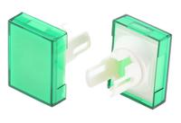 a3cj-500g Omron Green Rectangular Push Button Lens