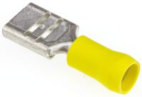 fvddf55-375a-lf JST FVD Yellow Insulated Female Spade Connector, Receptacle, 11 x 1.1mm Tab Size, 2.6mm² to 6.6mm²