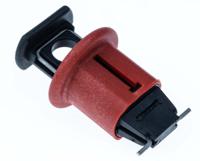 elec-circuit-breaker-lo-euro-pos-ea Brady Red 1-Lock Glass-Reinforced Nylon Miniature Circuit Breaker Switch Lockouts, 7.14mm Shackle