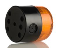 220-5024 RS PRO Amber Sounder Beacon, 120 → 240 V, IP65, Base Mount, 105dB at 1 Metre