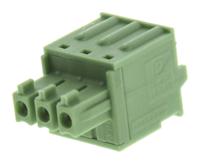 1851054 Phoenix Contact, 3.81mm Pitch, FK-MCP 1.5/ 3-ST-3.81, 3 Way, , Pluggable Terminal Block, Plug, Cable Mount, Spring Cage