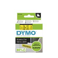s0720580 Dymo Black on Yellow Label Printer Tape, 7 m Length, 12 mm Width