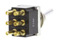 ftn09g04 TE Connectivity Toggle Switch, Panel Mount, On-On, DPDT, Solder Terminal, 250V