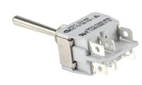 647h2-5rs APEM Toggle Switch, Panel Mount, (On)-Off-(On), DPDT, Solder Terminal