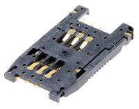 sf7w006s1be JAE 6 Way Memory Card Connector With Solder Termination