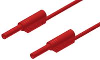 975695705 Hirschmann Test & Measurement 2 mm Connector Test Lead, 10A, 1000V ac/dc, Brown, 500mm Lead Length