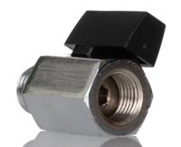 601112228 Norgren Nickel Plated Brass Reduced Bore, 2 Way, Ball Valve, Threaded, G 1/4in, -0.4 → 10bar Operating Pressure