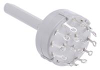 ck1037 Lorlin, 3 Position 4PST Rotary Switch, 150 mA@ 250 V ac, Solder Tab