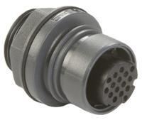 pxp601216scr Bulgin Circular Connector, 16 Contacts, Front, Standard Connector, Socket, Female, IP68, IP66, IP69K, Buccaneer 6000