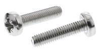 190-620 RS PRO Pozi M6 Pan A4 316 Stainless Steel Machine Screws DIN 7985 x 25.0mm