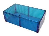 1591etbu Hammond 1591 Series Transparent Blue Polycarbonate Enclosure, IP54, Transparent Blue Lid, 191 x 110 x 57mm