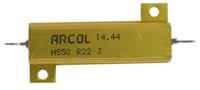 hs50-r22-j Arcol, 220mΩ 50W Wire Wound Chassis Mount Resistor HS50 R22 J ±5%