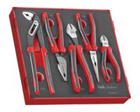 ted441-t Teng Tools 5-Piece Plier Set, Angled, Bent, Flat, Straight Tip