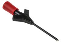 973972101 Hirschmann Test & Measurement Red Grabber Clip with Pincers, 2A, 60V dc, 2mm Socket