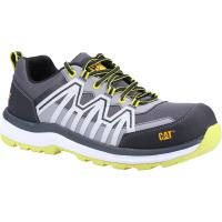 p725515 Caterpillar CHARGE Unisex Black/Lime Toe Capped Safety Trainers, UK 10, EU 44