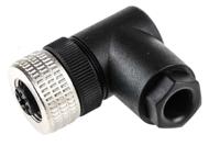 933172100-elwika-4012-pg7-black Hirschmann Circular Connector, 4 Contacts, Cable, M12 Connector, Socket, Female, IP67, E Series