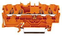 2002-1402 WAGO  TOPJOB S, 2002 Series Orange, 2.5mm², Single-Level, Push-In Cage Clamp Termination, ATEX, IECEx