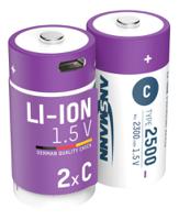 1313-0004-520 Ansmann Li-Ion Ansmann Lithium-Ion Rechargeable C Batteries, 2.5Ah