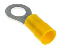 613-9413 RS PRO Insulated Ring Terminal, M6 Stud Size, 4mm² to 6mm² Wire Size, Yellow