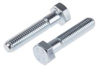 917-3084 RS PRO Bright Zinc Plated Steel, Hex Bolt, M5 x 25mm