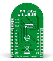 mikroe-1853 MikroElektronika TILTnSHAKE Click Accelerometer Sensor MikroBus Click Board for MMA8491Q