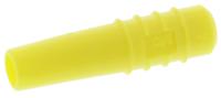 222609-24 Staubli Yellow Male Test Plug, 2mm Connector, Solder Termination, 10A, 30 V, 60V dc, Gold Plating