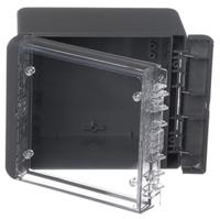 96023234-b-141309-pc-v0-g-7024 Bopla Bocube Series Graphite Grey Polycarbonate V0 Enclosure, IP66, IP68, IK07, Transparent Lid, 151 x 125 x 90mm