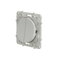 s525214 Schneider Electric White Rocker Switch, 2 Way, 1 Gang, Odace