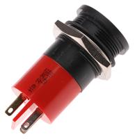 211-471 RS PRO Red Panel Mount Indicator, 12V, 22mm Mounting Hole Size, Solder Tab Termination