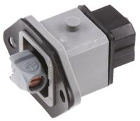 930647106-stakei-2 Hirschmann ST Series, IP54 Black, Grey Panel Mount 2P+E Industrial Power Socket, Rated At 16A, 250 V ac/dc