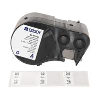 m5-115-427 Brady B-427 on Black on White, Transparent Label, 38.10 mm Width, 38.10mm Label Width