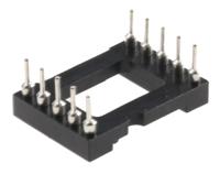 110-87-610-41-001101 Preci-Dip 2.54mm Pitch Vertical 10 Way, Through Hole Turned Pin Open Frame IC Dip Socket, 1A