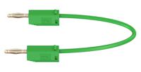280039-030-25 Staubli 2 mm Connector Test Lead, 10A, 30 V ac, 60V dc, Green, 300mm Lead Length