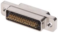 mdm-25psb-a174 ITT Cannon MDM 25 Way Panel Mount D-sub Connector Plug, 1.27mm Pitch